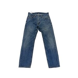 Levis 505 Jeans Mens 30x30 Blue Denim Straight Leg Medium Wash Classic Pants
